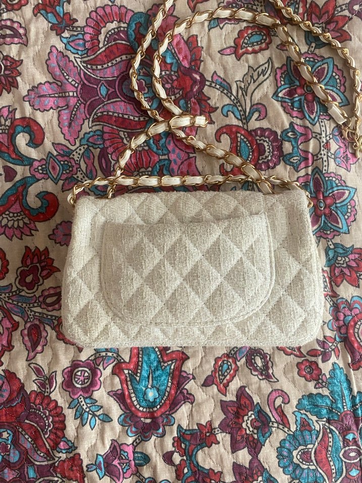 Beyaz chanel kol çantası - Görsel 3