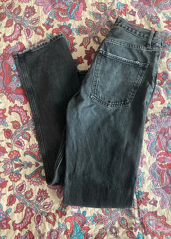 Gri Kadın Kot Pantolon - Görsel 2