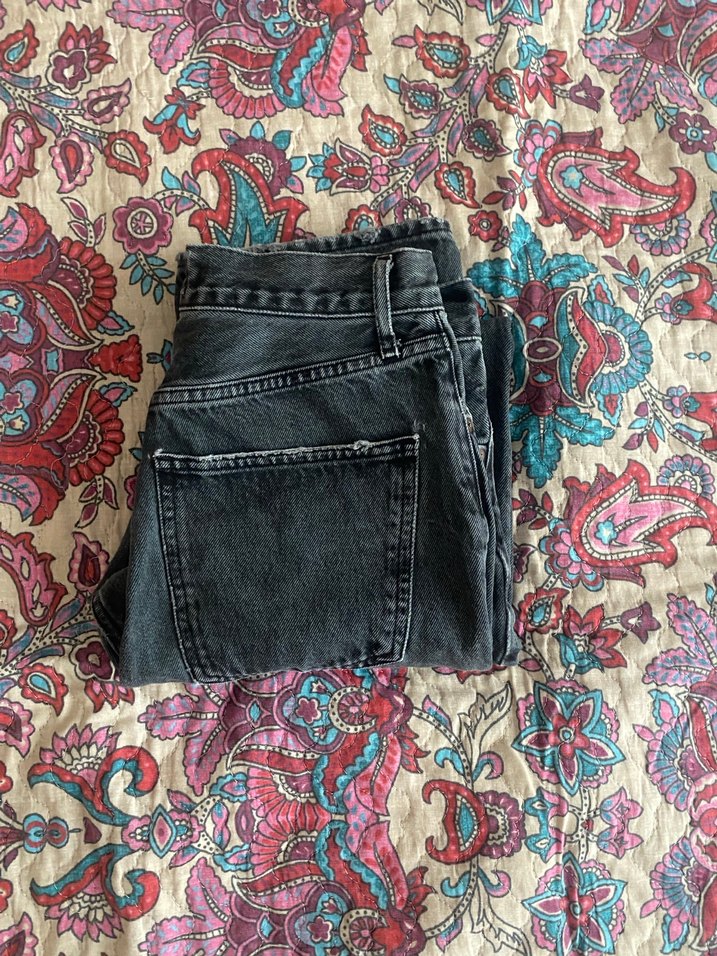 Gri Kadın Kot Pantolon - Görsel 4