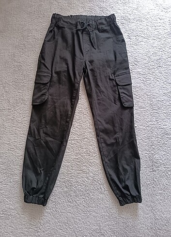 38 Beden siyah Renk Kargo cep jogger pantolon