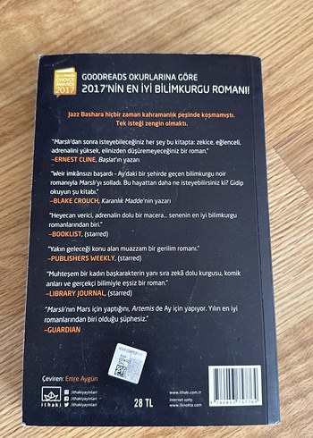  Artemis - Andy Weir'den Ay Macerası