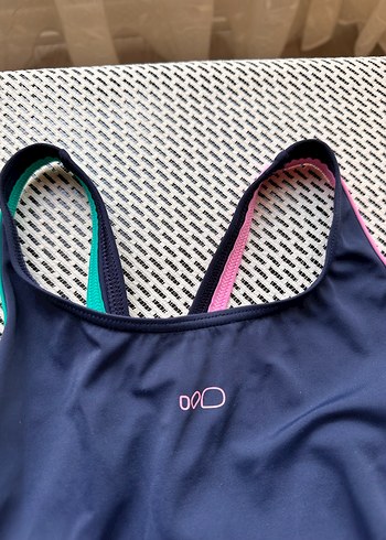 Kadın Mavi Spor Şortlu Mayo - Görsel 2