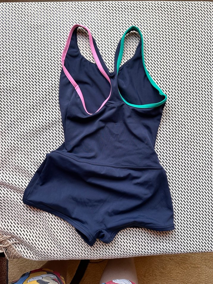 Kadın Mavi Spor Şortlu Mayo - Görsel 3