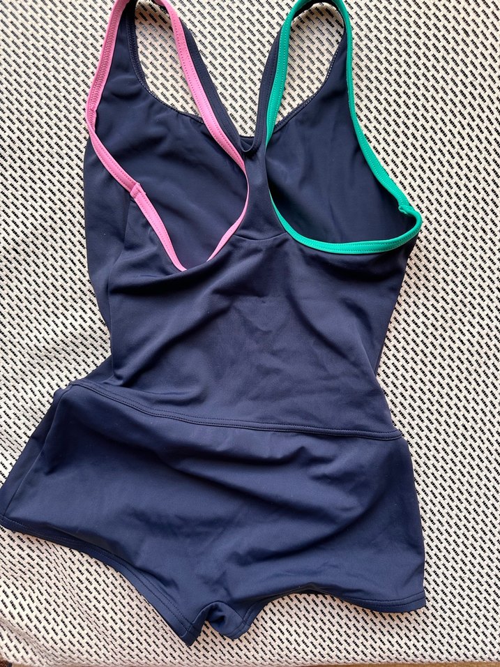 Kadın Mavi Spor Şortlu Mayo - Görsel 5