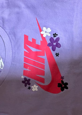 Kız Çocuk Mor Baskılı Kısa Kollu Tişört - Görsel 2