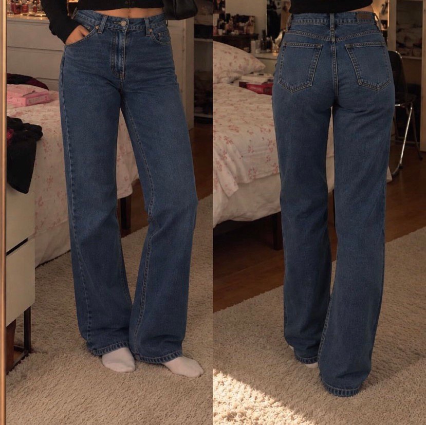 Mavi Geniş Paça Denim Jean — görsel 2/3