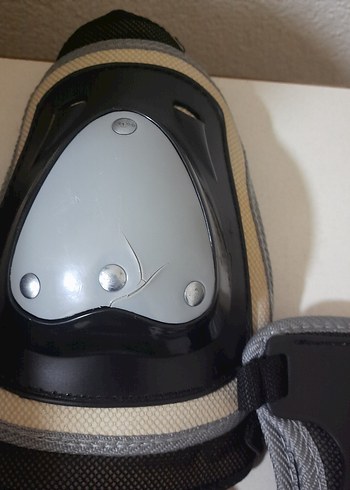 Siyah Gri Motosiklet Dizlikleri Velcro Bantlı - Görsel 4