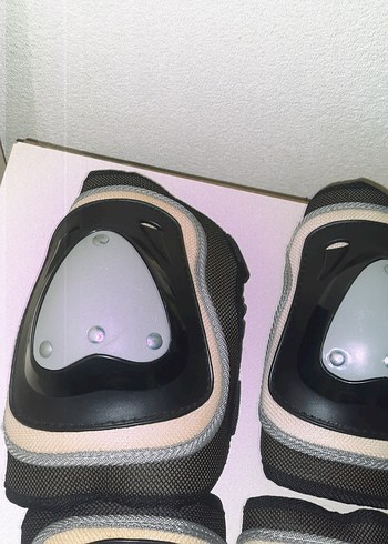 Siyah Gri Motosiklet Dizlikleri Velcro Bantlı - Görsel 5