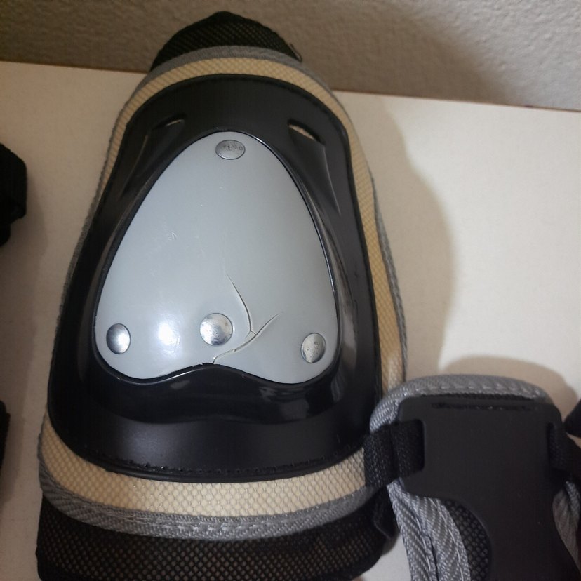 Siyah Gri Motosiklet Dizlikleri Velcro Bantlı - Görsel 4