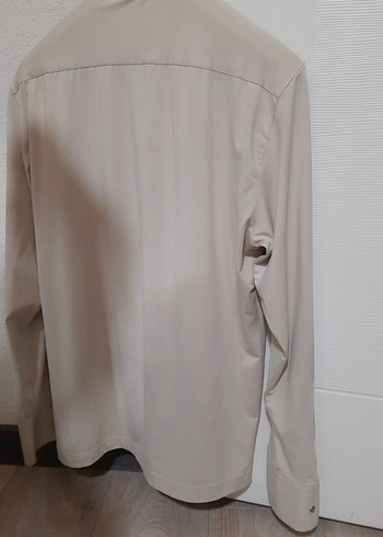 Bej Erkek Uzun Kollu Gömlek - Görsel 2