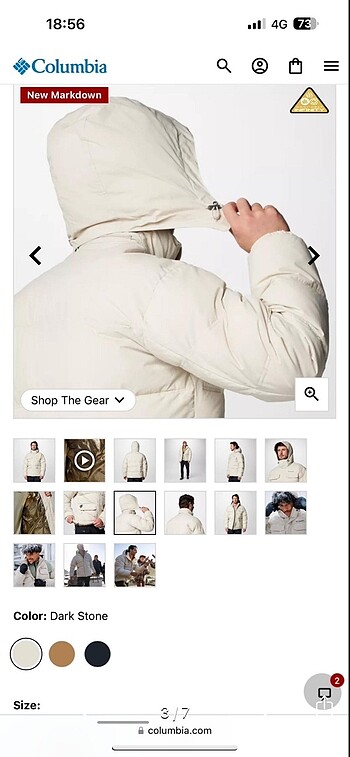 l Beden Columbia Puffer Mont