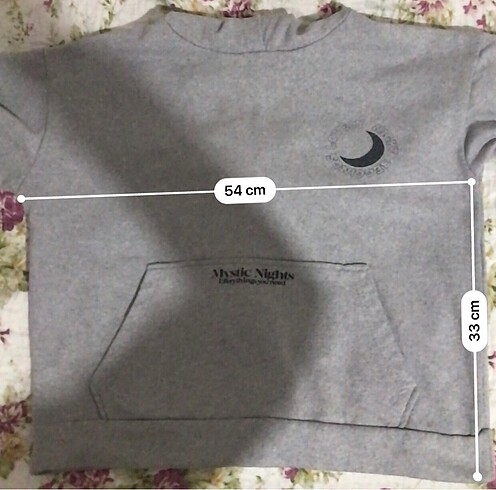 xs Beden Gri renk xs beden oversize swet