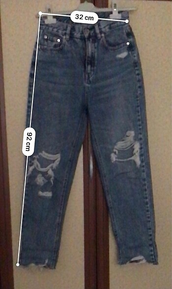 xs Beden Pull&Bear marka 34 beden mom jeans