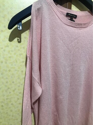 Massimo Dutti Massimo dutti marka pembe renk çok şık bluz