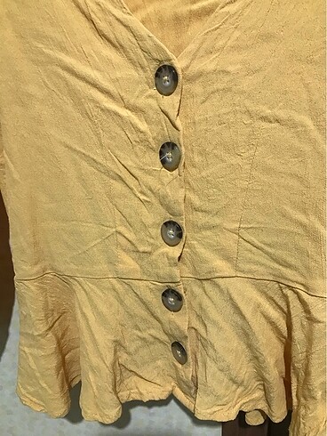 H&M Koyu sarı bluz