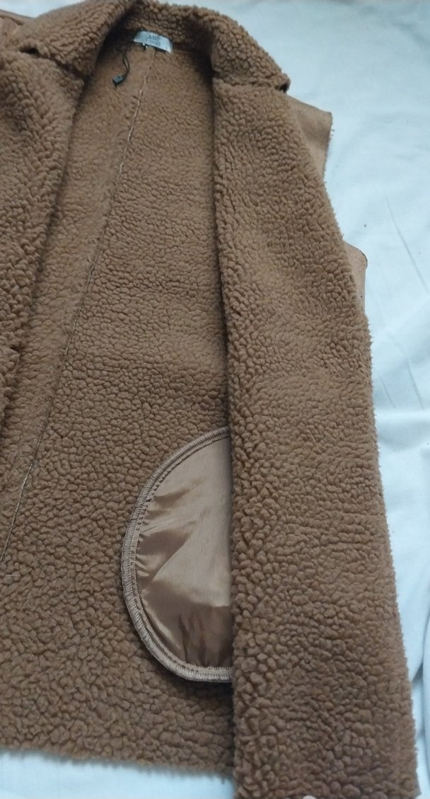 Düğmeli Süet Kadın Yelek - Görsel 2