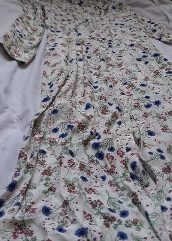 Çiçek Desenli Bohem Pamuklu Kadın Gömlek - Görsel 3