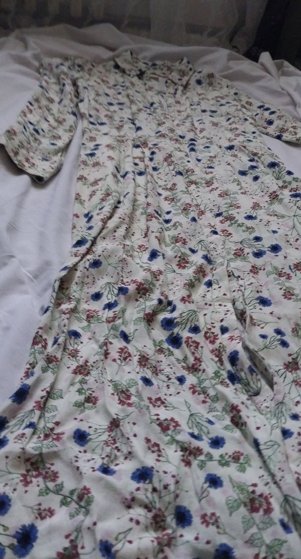 Çiçek Desenli Bohem Pamuklu Kadın Gömlek - Görsel 3