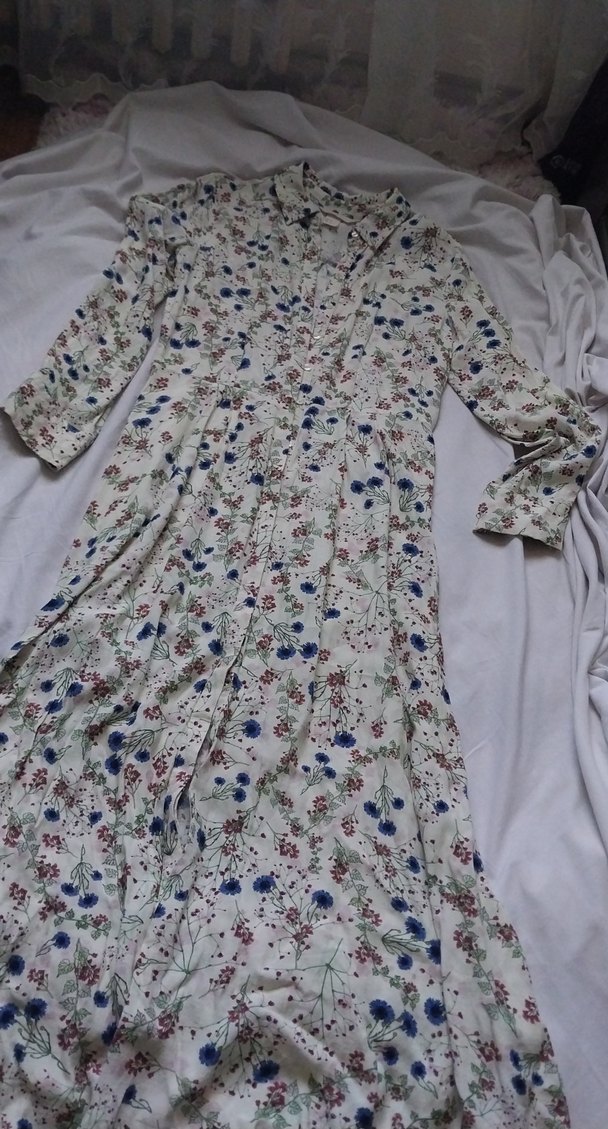 Çiçek Desenli Bohem Pamuklu Kadın Gömlek - Görsel 4