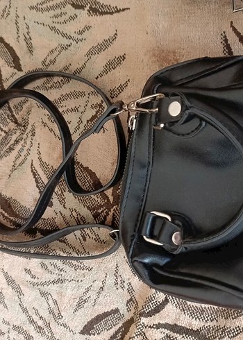 Siyah Deri Kemerli Kadın Çanta - Görsel 5