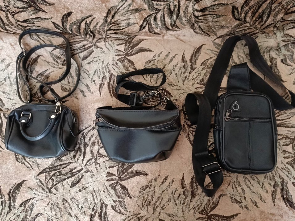 Siyah Deri Kemerli Kadın Çanta - Görsel 3