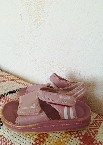 vicco Pembe Cırt Cırtlı Sandalet - Görsel 4
