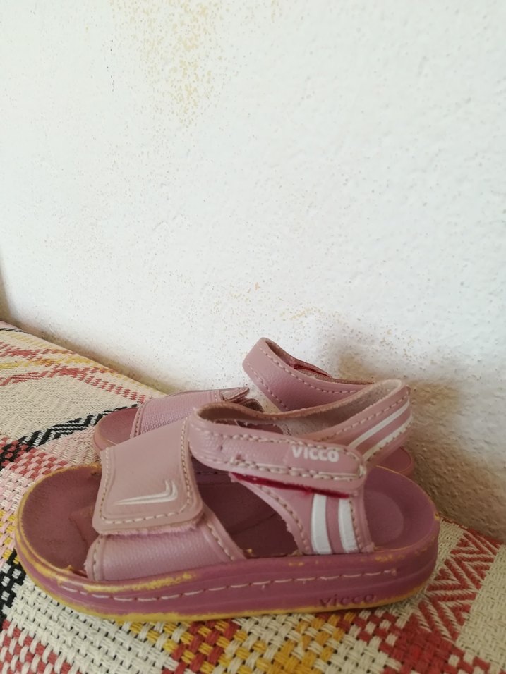 vicco Pembe Cırt Cırtlı Sandalet - Görsel 4
