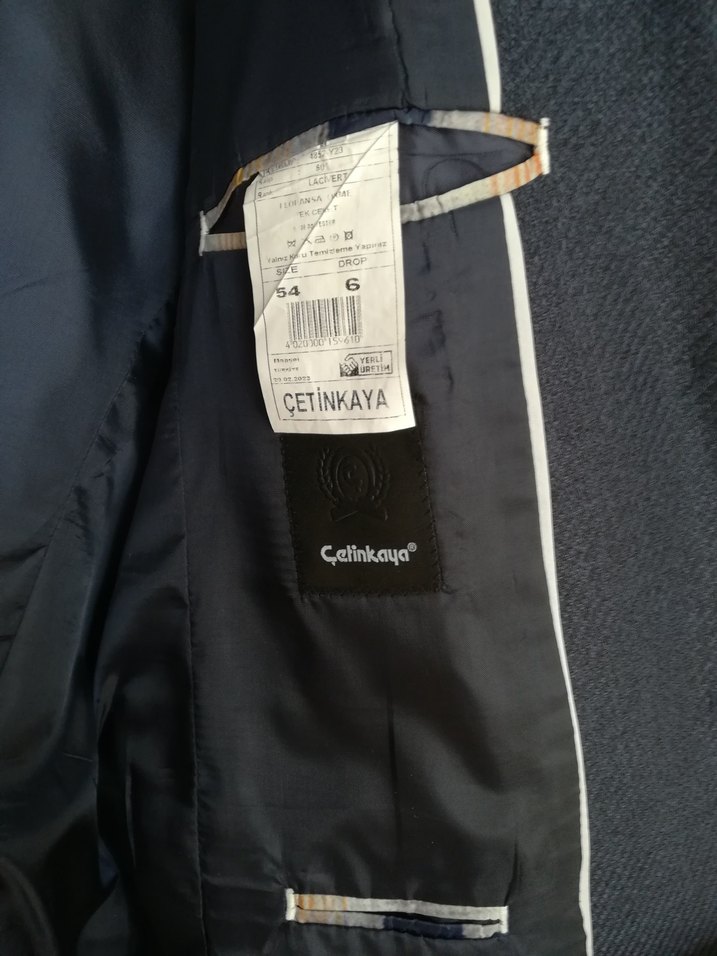 Erkek lacivert 54beden  Takım Ceketi - Görsel 3