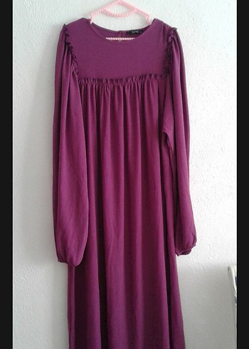 Uzun Kollu Salaş Elbise robalı elbise - Görsel 5