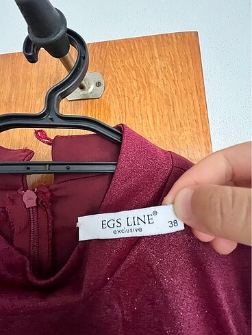 38 Beden Bordo tül , astarlı elbise