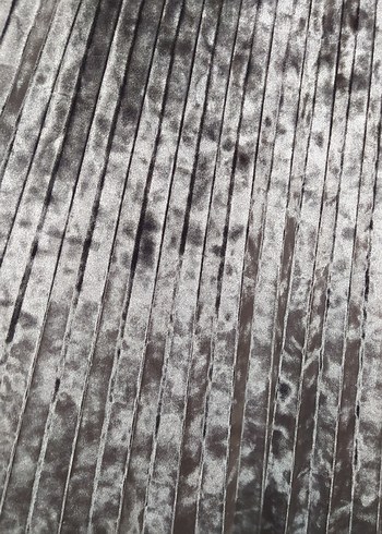 Gri Pilili Uzun Kadife Kadın Etek - Görsel 2