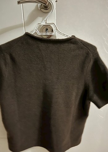 Zara Kahverengi Yünlü Kadın Kazak - Görsel 4