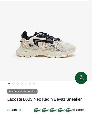 Lacoste spor ayakkabı