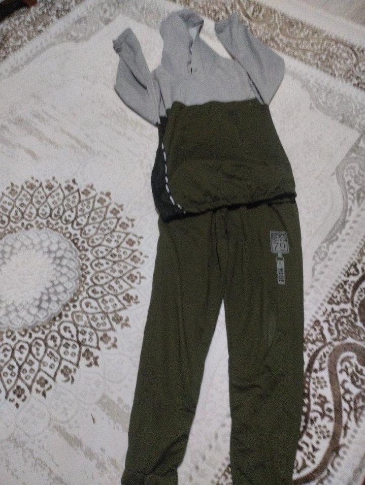 Gri Kemerli Erkek Çocuk Eşofman Takımı - Görsel 2