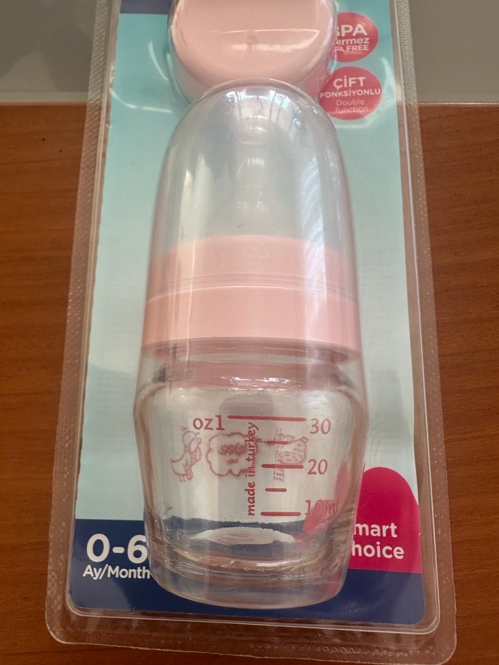 Wee Baby Pembe Mini Cam Alıştırma Bardağı Seti - Görsel 3