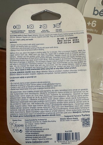 3lü Bebedor +6 Ay Silikon Biberon Emziği - Görsel 3