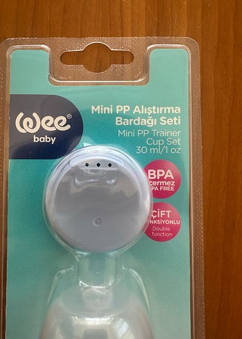 Wee Baby Mini PP Alıştırma Bardağı Seti 0-6 Ay - Görsel 3