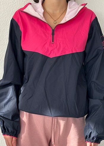 Kadın Yarım Fermuarlı Loose Fit Outdoor Yağmurluk - Görsel 6