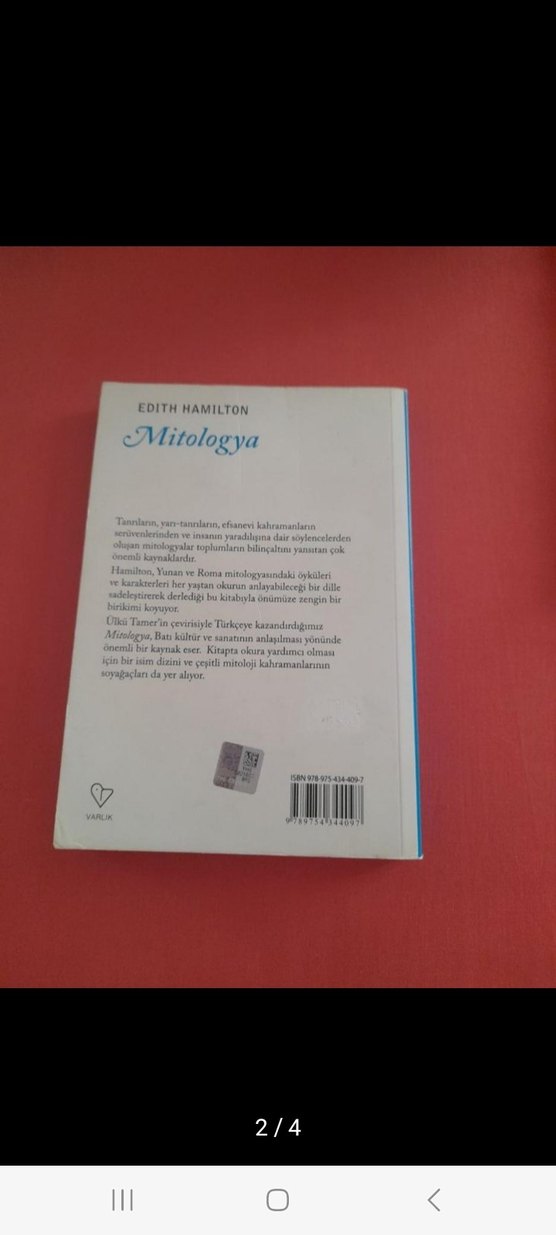 Mitologya - Edith Hamilton, Türkçesi Ülkü Tamer - Görsel 4
