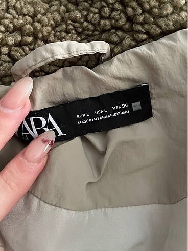 l Beden haki Renk Zara mont