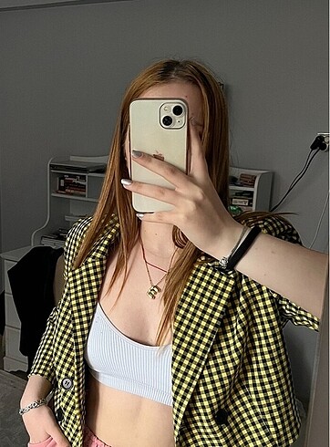 Crop blazer ceket