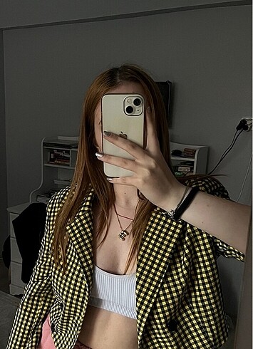 m Beden Crop blazer ceket
