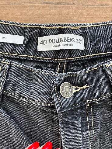 Pull and bear mom jean pantolon