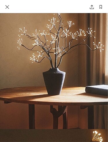 Zara home led ışıklı yılbaşı dalı