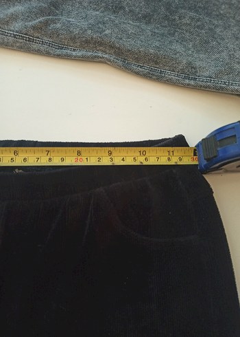 siyah kadife tayt - Görsel 4