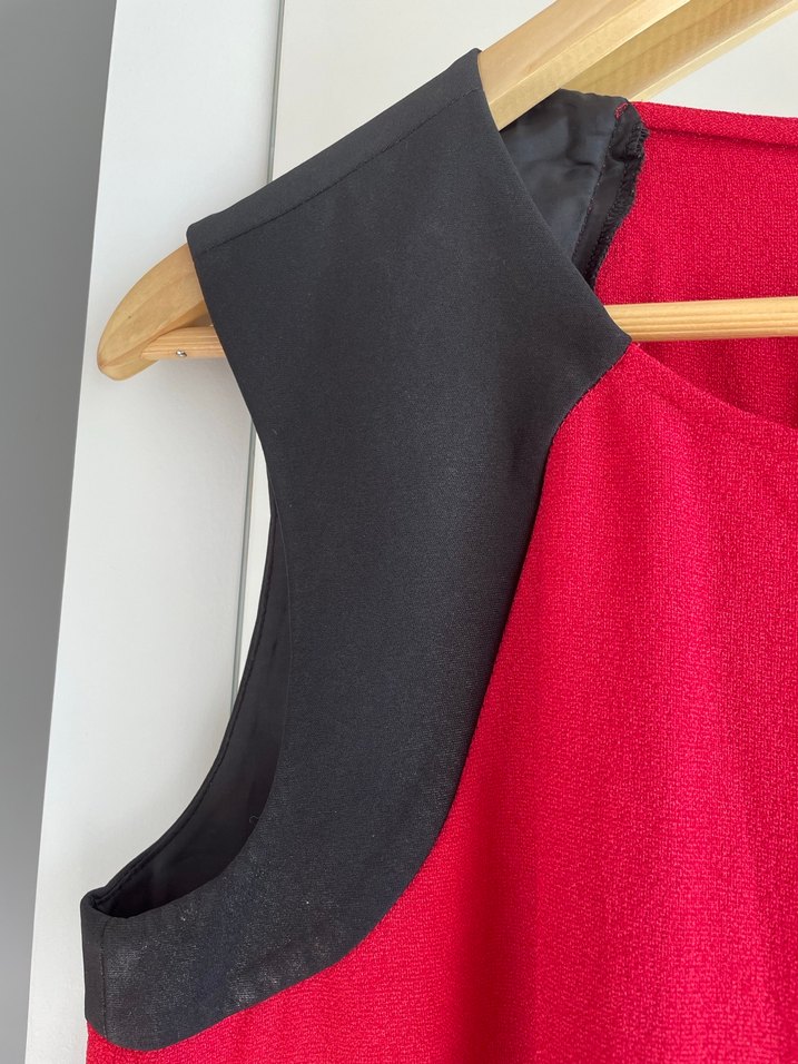 Koton Kırmızı Kolsuz Elbise - Görsel 4