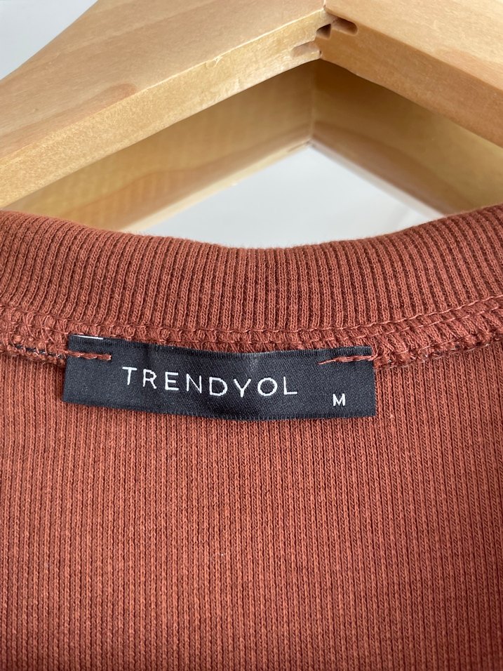 Kahverengi Polo Yaka Tişört - Görsel 2