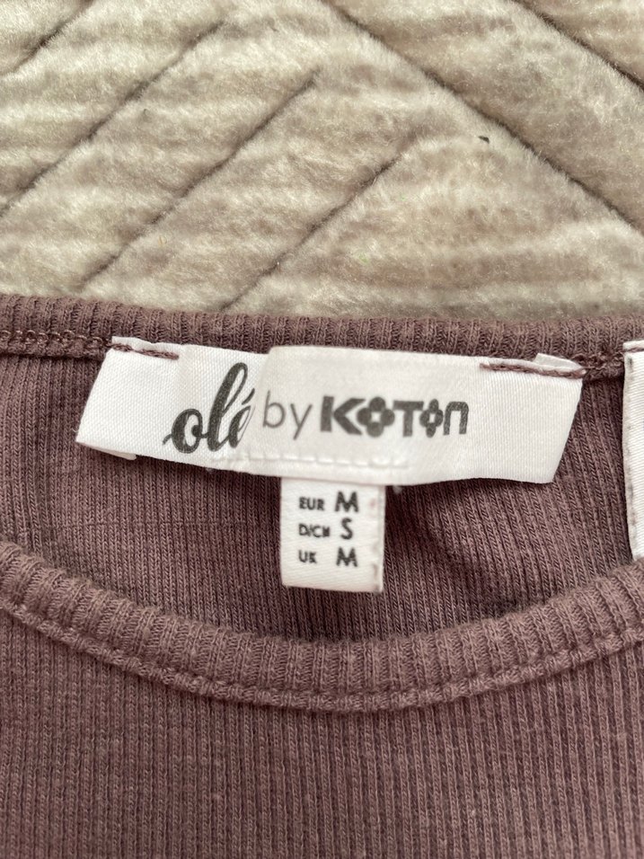 Koton Kahverengi Baskılı Kısa Kollu crop - Görsel 2