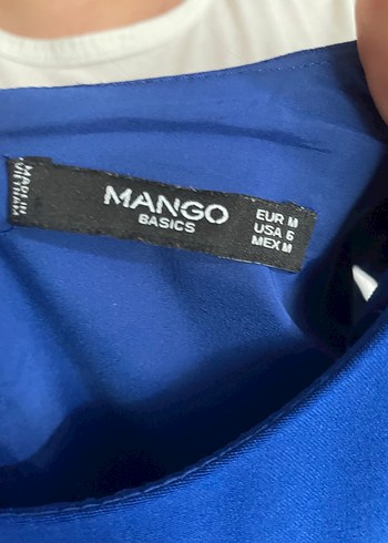 Mavi Kolsuz Mini Elbise - Görsel 4