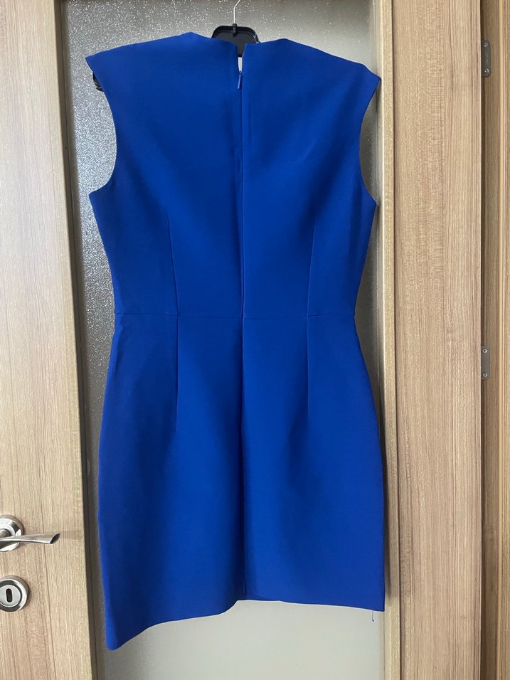 Mavi Kolsuz Mini Elbise - Görsel 3